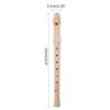 C Key Descant Recorder for Kids with Cleaning Rod Black Storage Bag, Wood Color