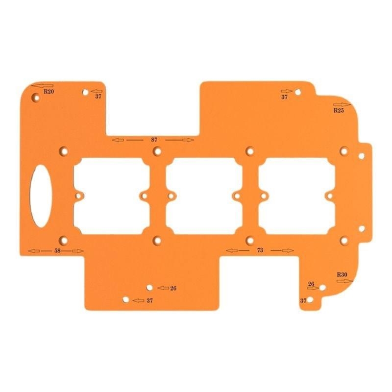 Sturdy Engineering Plastic Switches Template Portable Accessory for Woodworking with Routers Jig Drilling and Profilings