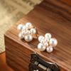 Women's Light Luxury Design Elegant Vintage Imitation Pearl Earrings Fashionable And Versatile Niche Design Earrings