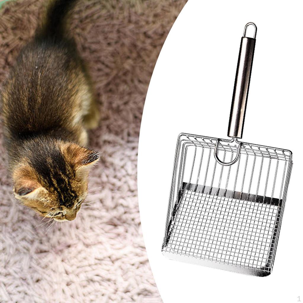 Cat Litter Scoop Sand Sifting Metal Kitty Pet Cleaning for Kittens