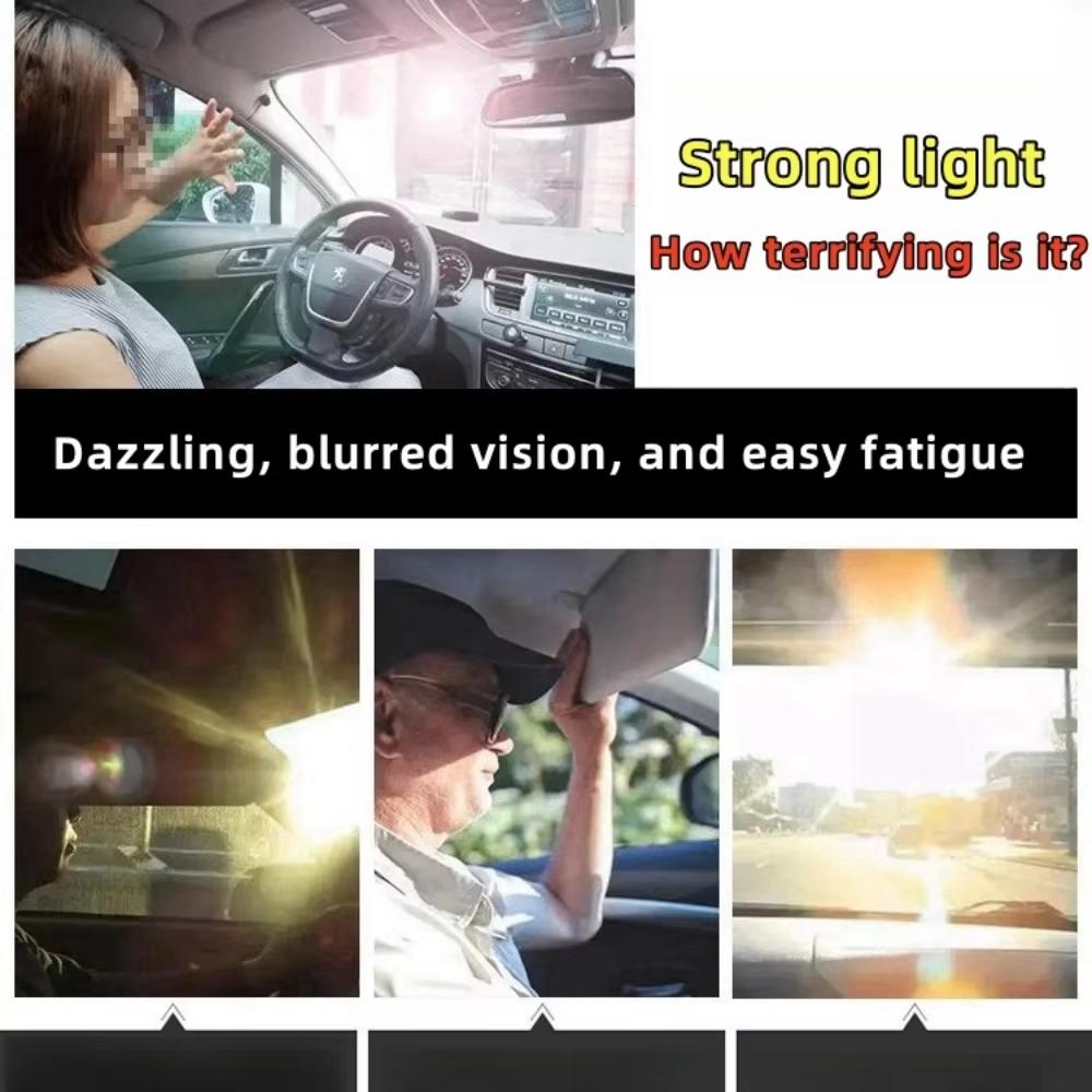 1 Stück Auto Sonnenblende UV-Blockierung Blendschutz Sonnenschutz Polarisiert Blendschutz Sonnenblende Tag/Nacht Duale Nutzung Sonnenschutz Autozubehör