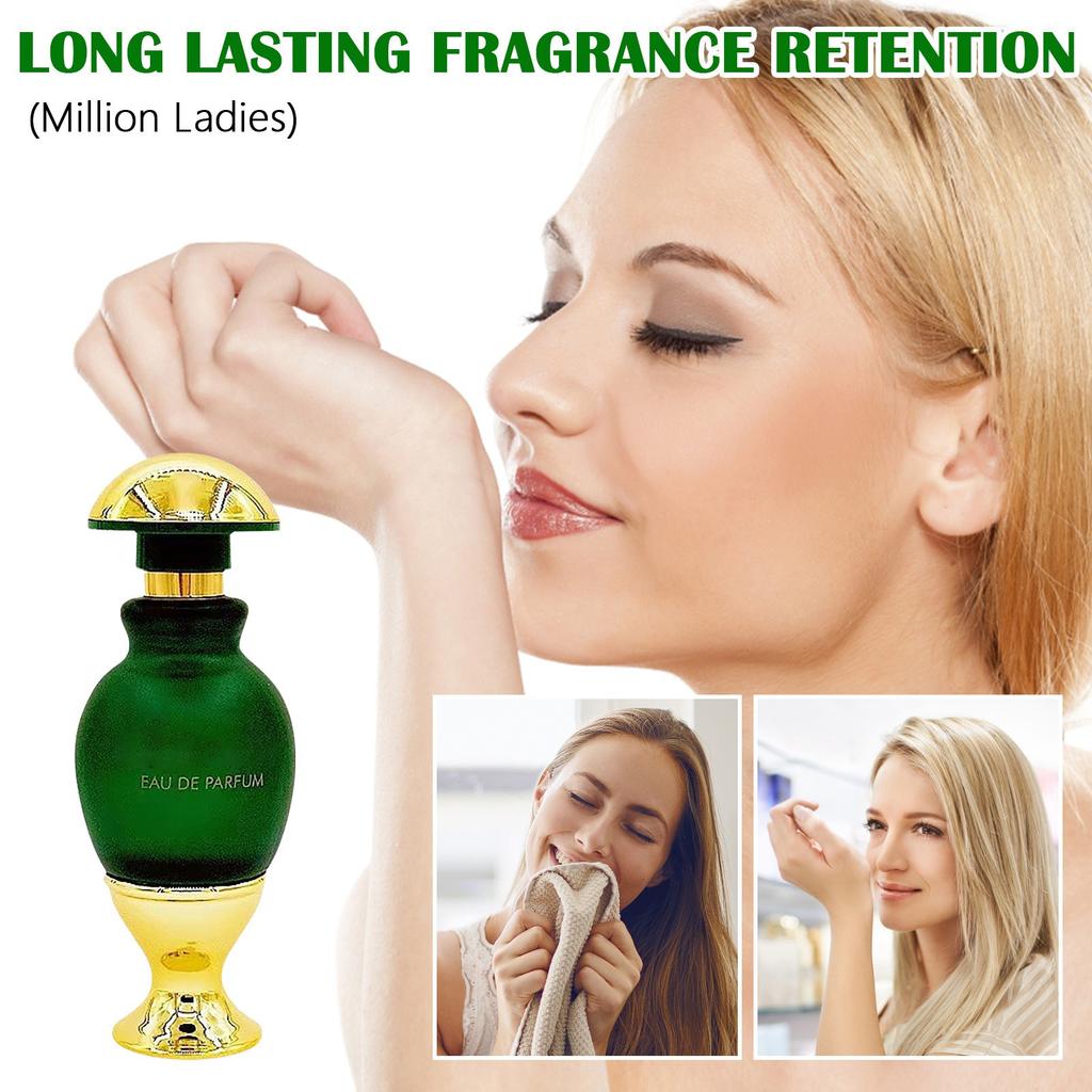 Fresh Men's And Women's Perfume Exquisite Green Small Round Bottle Long-lasting 45ML