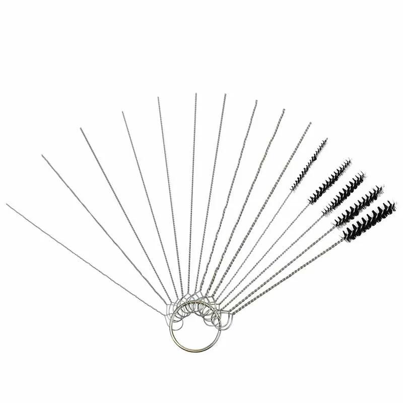 

Набор из 15 щеток для чистки карбюратора, набор инструментов для очистки карбюратора от углеродной грязи, щетка для чистки автомобиля, 10 игл для чистки, 5 щеток