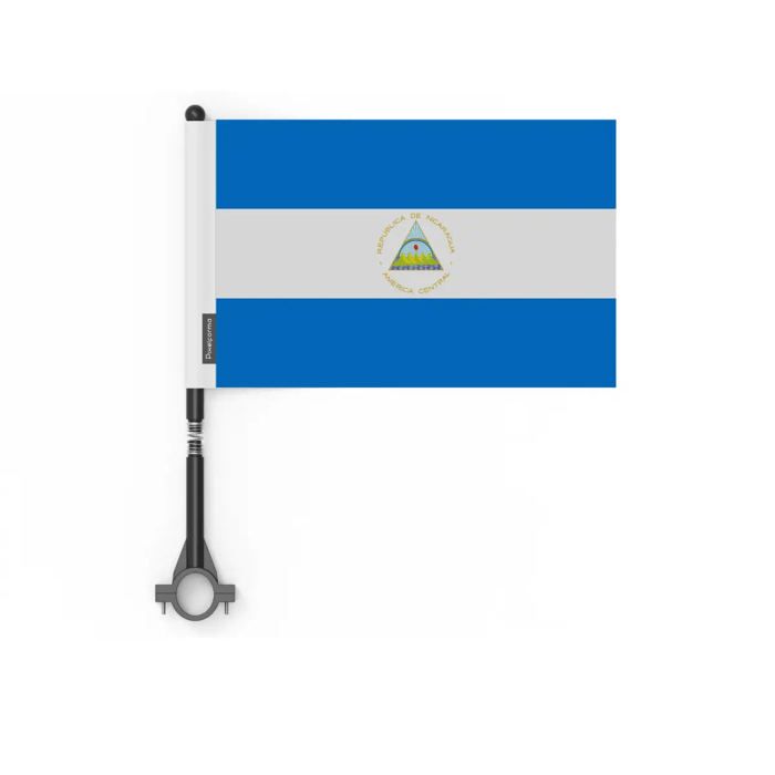 Drapeau - Nicaragua - 20 pièces - 14 x 21 cm - Polyester - Extérieur