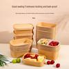 Disposable Rectangular Paper Food Container with Lid