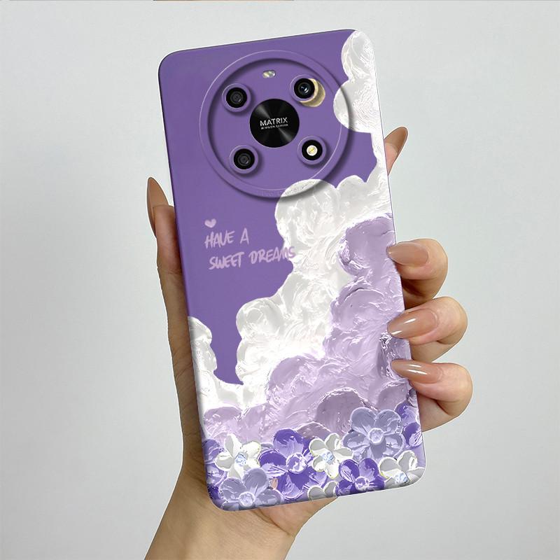 For Honor X9 4G 5G / Magic 4 Lite 4G 5G Phone Case ANY-NX1 LX1 LX2 LX3 Soft Silicone Sweet Painted Cover Cute Printed Casing