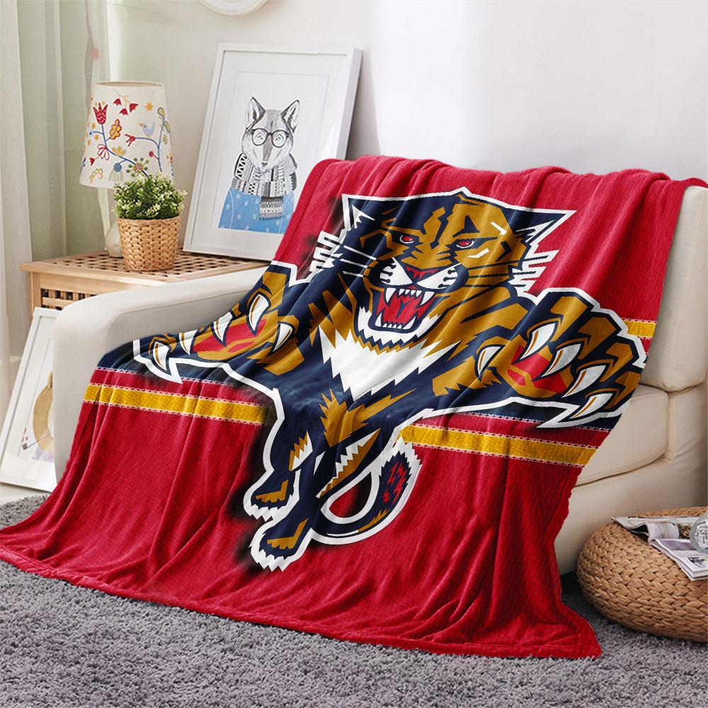 Florida Panthers Flannel Blanket, High Quality Comfortable for All Seasons, Home Decor, Warmth and Comfort