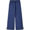Skechers Fashionable Comfortable Versatile Loose Fit Lace-Up Casual Pants Men Bottoms Navy-Blue L225M115-00DU