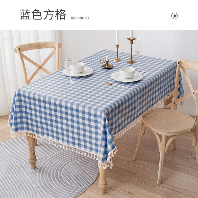 Wasserdichte und ölfeste Tischdecke Heißer Verkauf Leinen Baumwolle Tischdecke Spitze Kante Rechteckige Tischdecke Heim Hochzeitsparty Dekor
