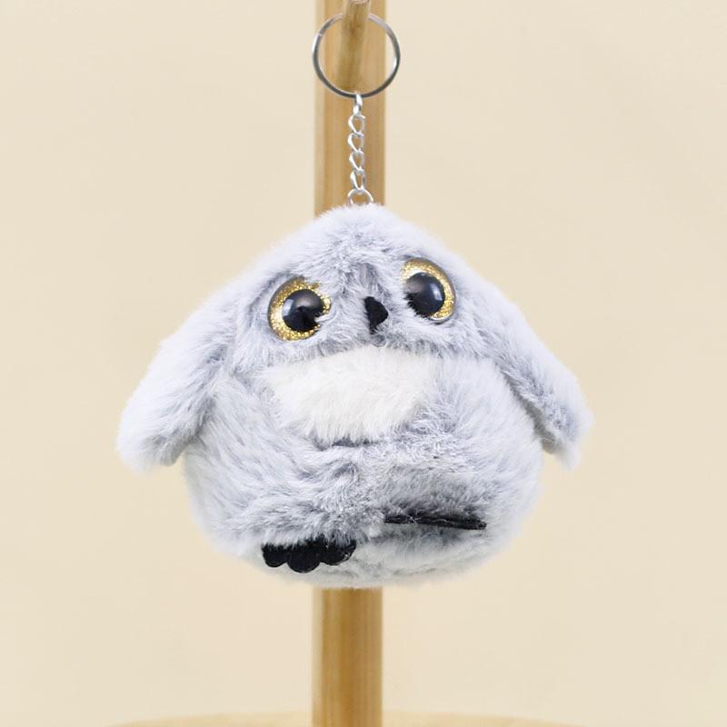 Cute And Soft Owl Plush Keychain Adorable Animal Stuffed Doll Bag Accessory