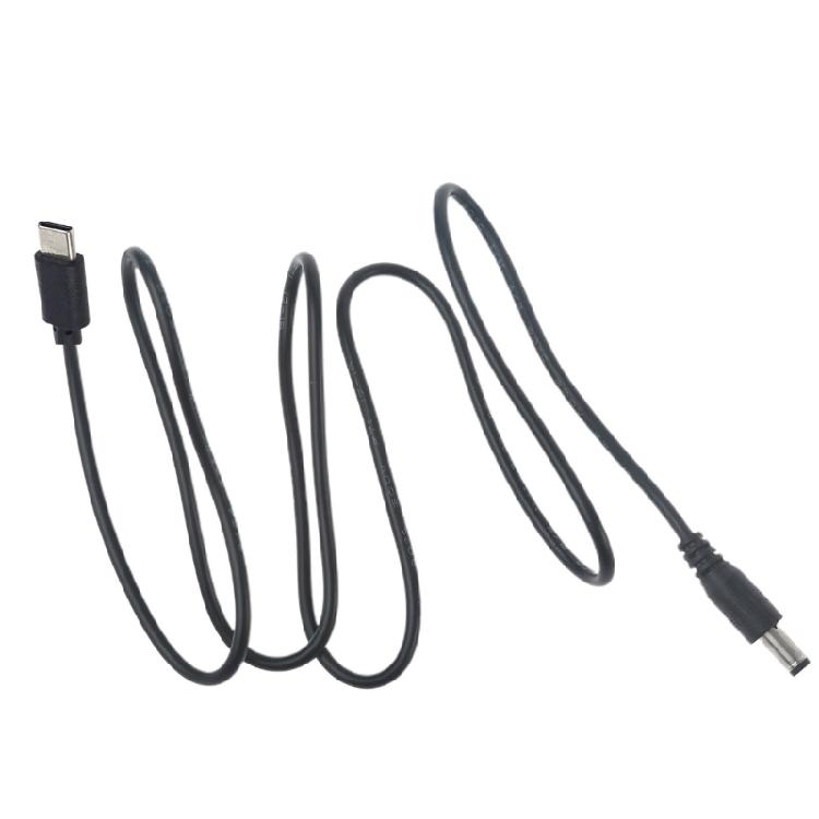 

5V USB C Type-C Power Cable 5.5 x 2.1mm DC Charging Connector for Router LED 1
