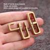 Simple Design Brass Keychain Hook Mini Portable Key Chain for Belt Backpack Handbag