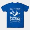 Men Black Print T-shirt Flying Grayson No-Cut Transfer Paper Print Cotton Tshirt