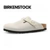 Birkenstock Sports Boston Bs Regular Corduroy Antique White Slippers 1025252