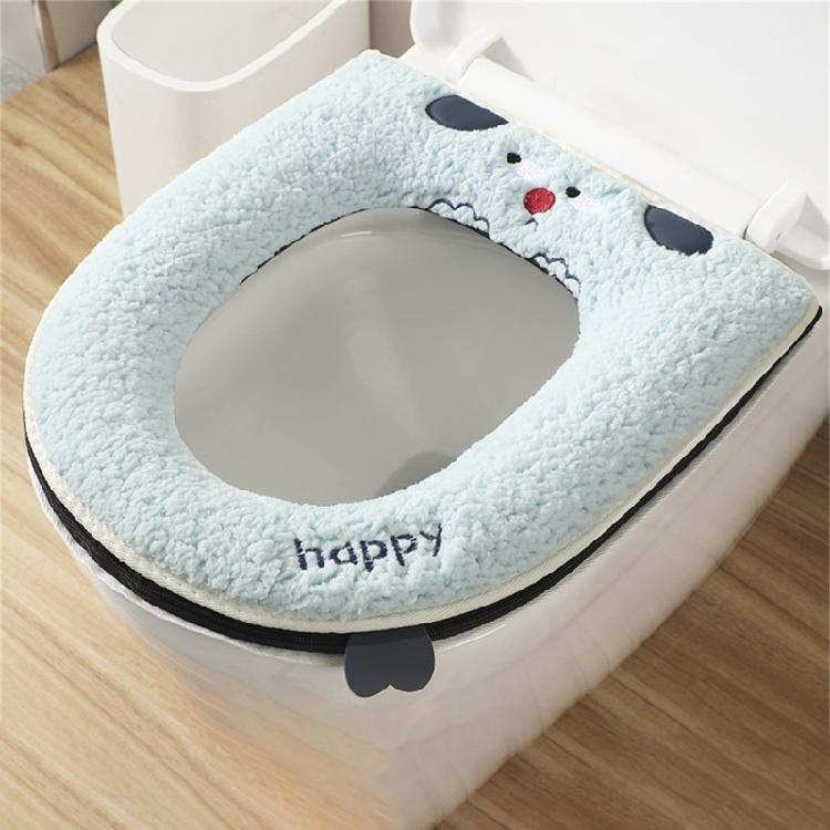 Winter Toilet Cover with Zipper and Handle Keep Warm andCozy for All-Season