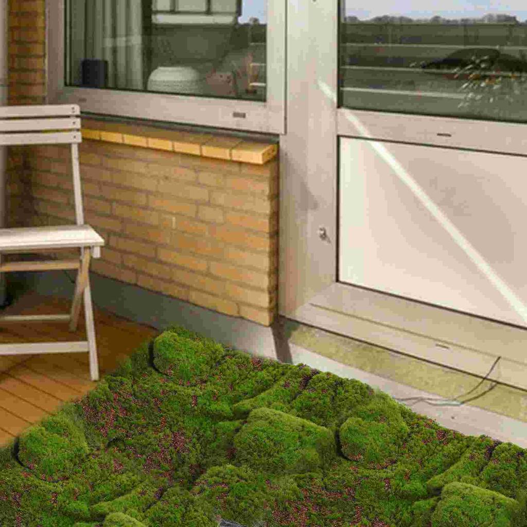 Simulated Moss Turf Decorative Artificial Rocks Mat Rug Garden Plants Round False Artificial Turf Fake Moss Turf Craft Moss Turf