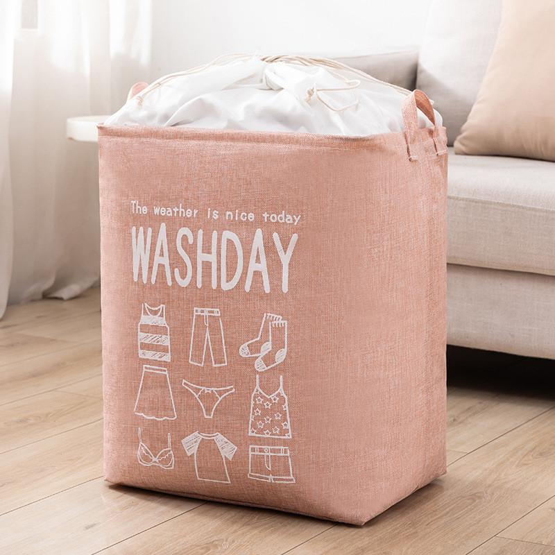 Cotton Linen Large Capacity Clothes Organizer For Home Storage