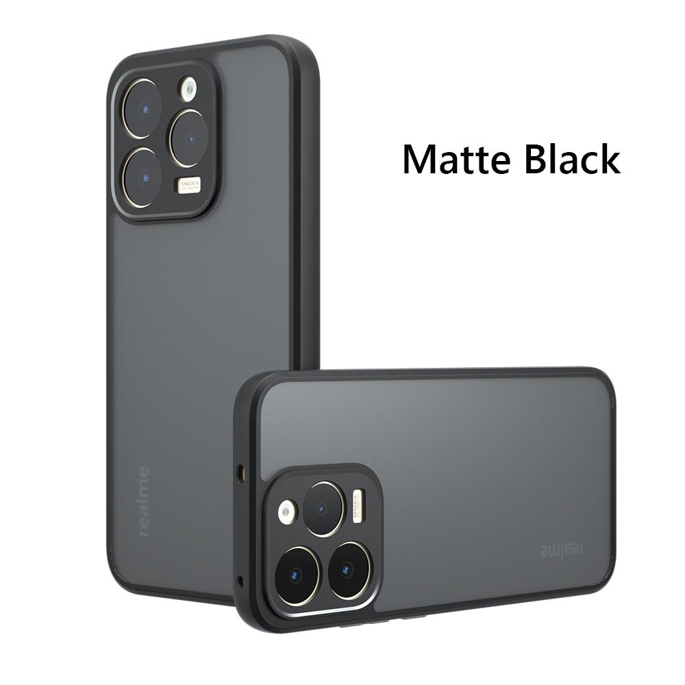 

Чохол для телефону Realme 15T Realme15T 5G з Airbag Super Protection, м який TPU+PC, прозора матова задня кришка Realme 15T матовий чорний колір