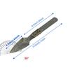 Thousand Layer Damascus Steel Tea Needles Semi-finished Blank Household DIY Teaware Accessories Hand Tool Parts