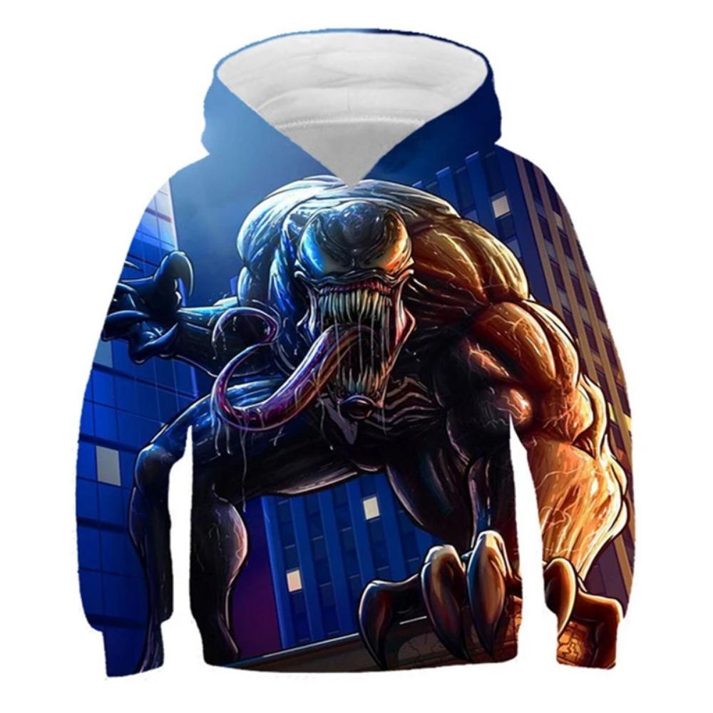 Boys Spring Marvel Hoodie Avengers Spider-Man 3D Print Baby Boy Clothes Breathable Kids Sportswear Hooded
