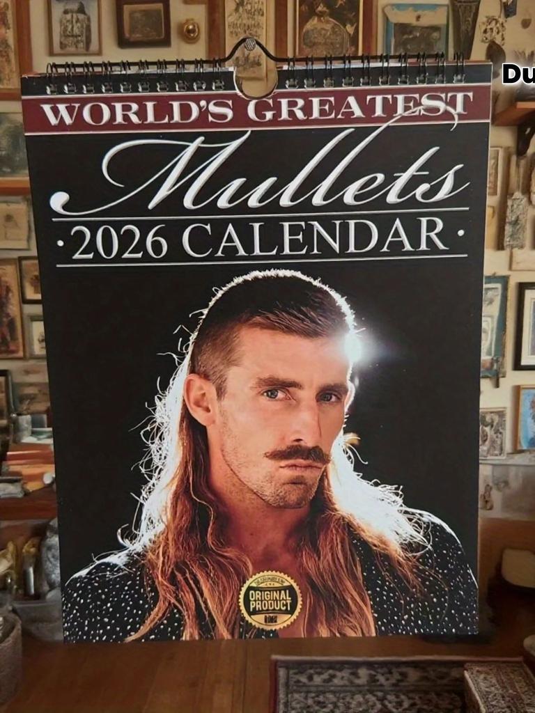 2026 Mullet Calendar Hair Stylist Journal Daily View Journal & Organiser Hair Stylist's Mullets Funny Cool Calendar