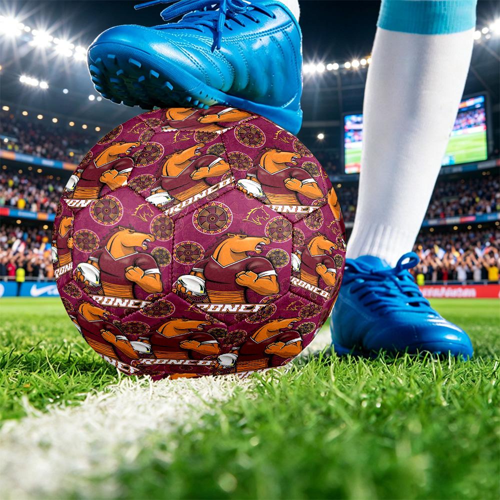 Brisbane Broncos Size 5 Sports Training Ball Shock Absorbing Durable Ball For Match Daily Practice Outdoor Activities