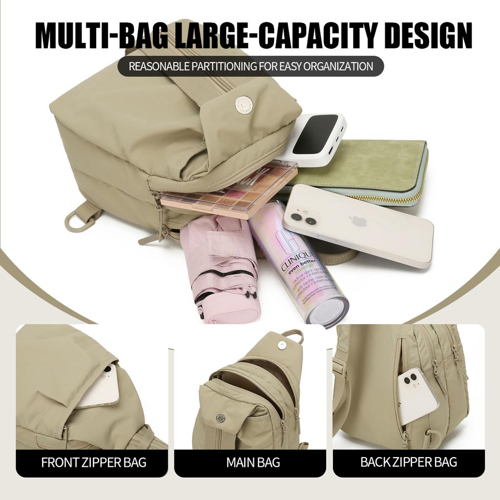 Outdoor Lightweight Small Backpack for Men, Multifunctial Mountaineering Travel Waterproof Computer Backpack, Women's School Bag, Shoulder Bag,