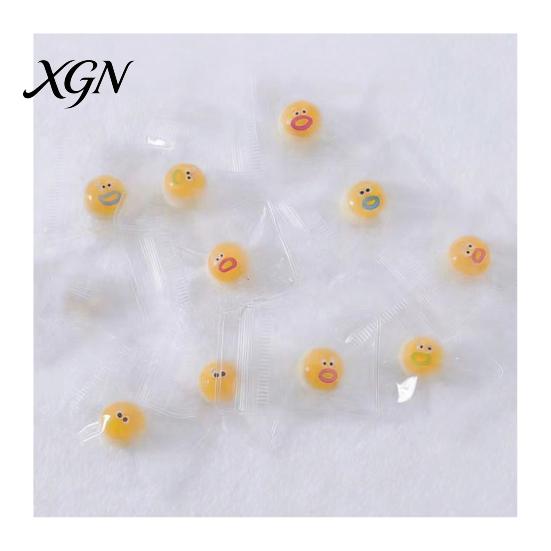 Sensory Stress Ball 10Pcs Mini Cartoon Expression Anxiety Relief Clear Squeeze Toy Fidget Desk Party Favors