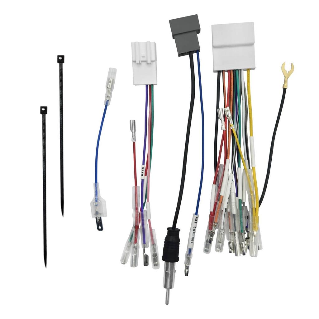 KONPON Nissan car audio navigation installation kit speed wiring coupler conversion cord wire harness terminal conversion to install 2DIN/vehicle
