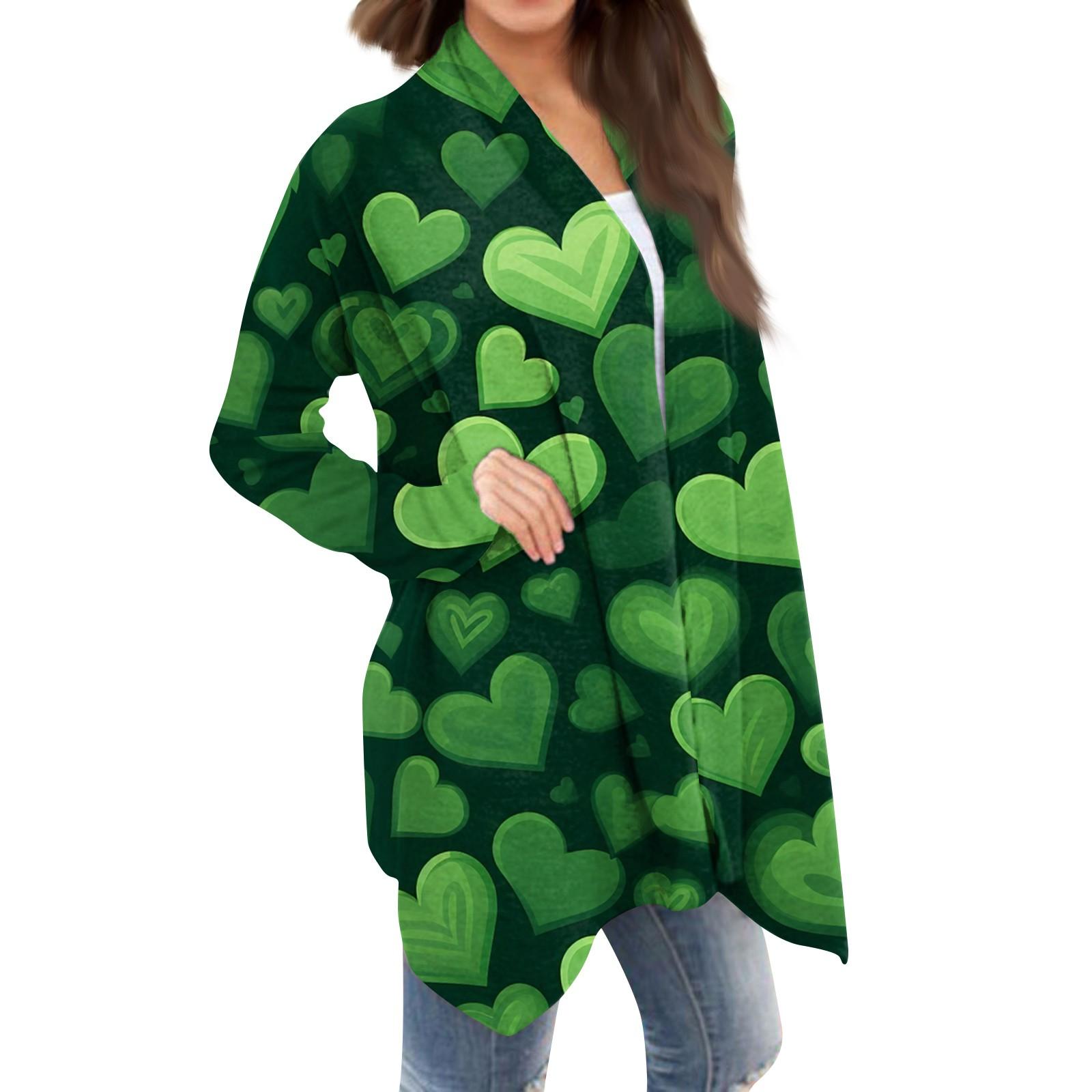 

Женская мода, повседневный рождественский принт, кардиган средней длины, куртка, пальто L