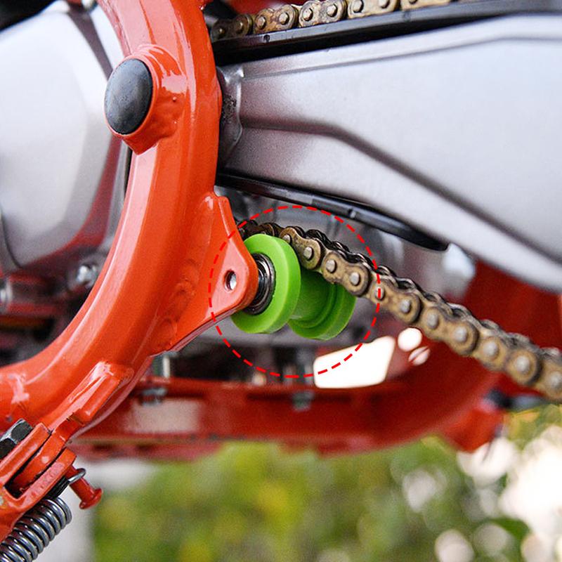 Motorcycle Drive Chain Guard Roller Bearing for Enduro Off on Road Bike Cycling ATV Dirt Pit Bike Pulley Slider Motocross