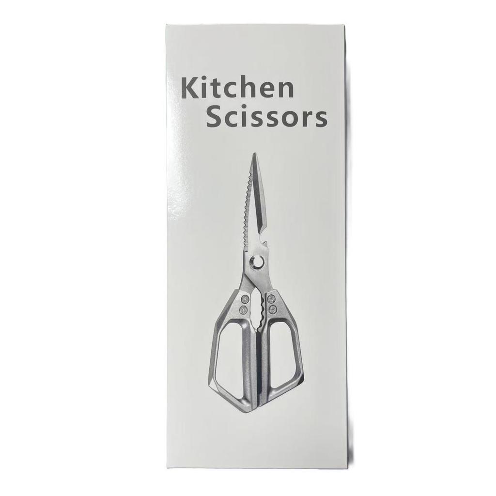 Stainless Steel Multi-purpose Kitchen Shears with Scale & Bone Scraper