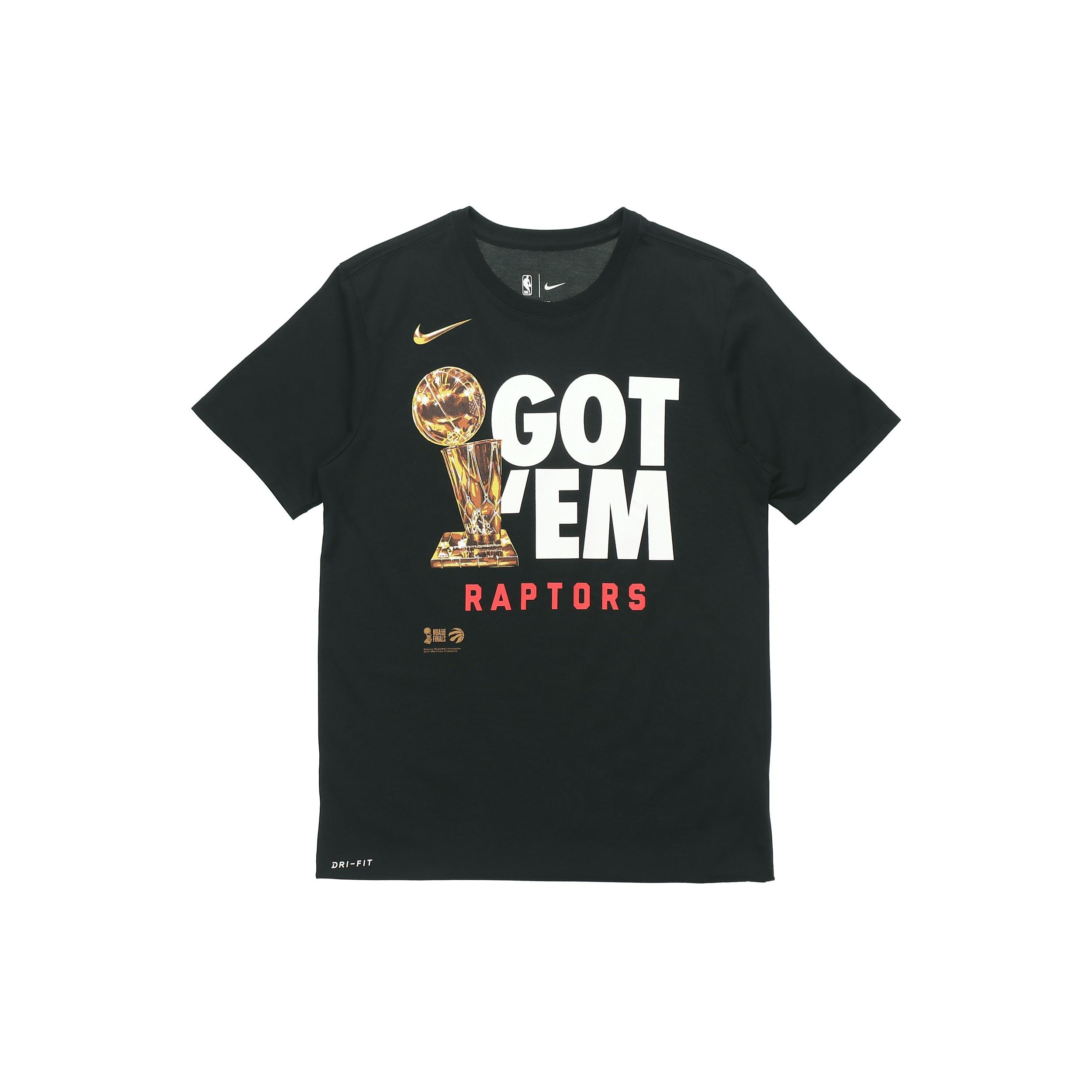 Nike Toronto Raptors Short Sleeve Black Men s CW2688-010