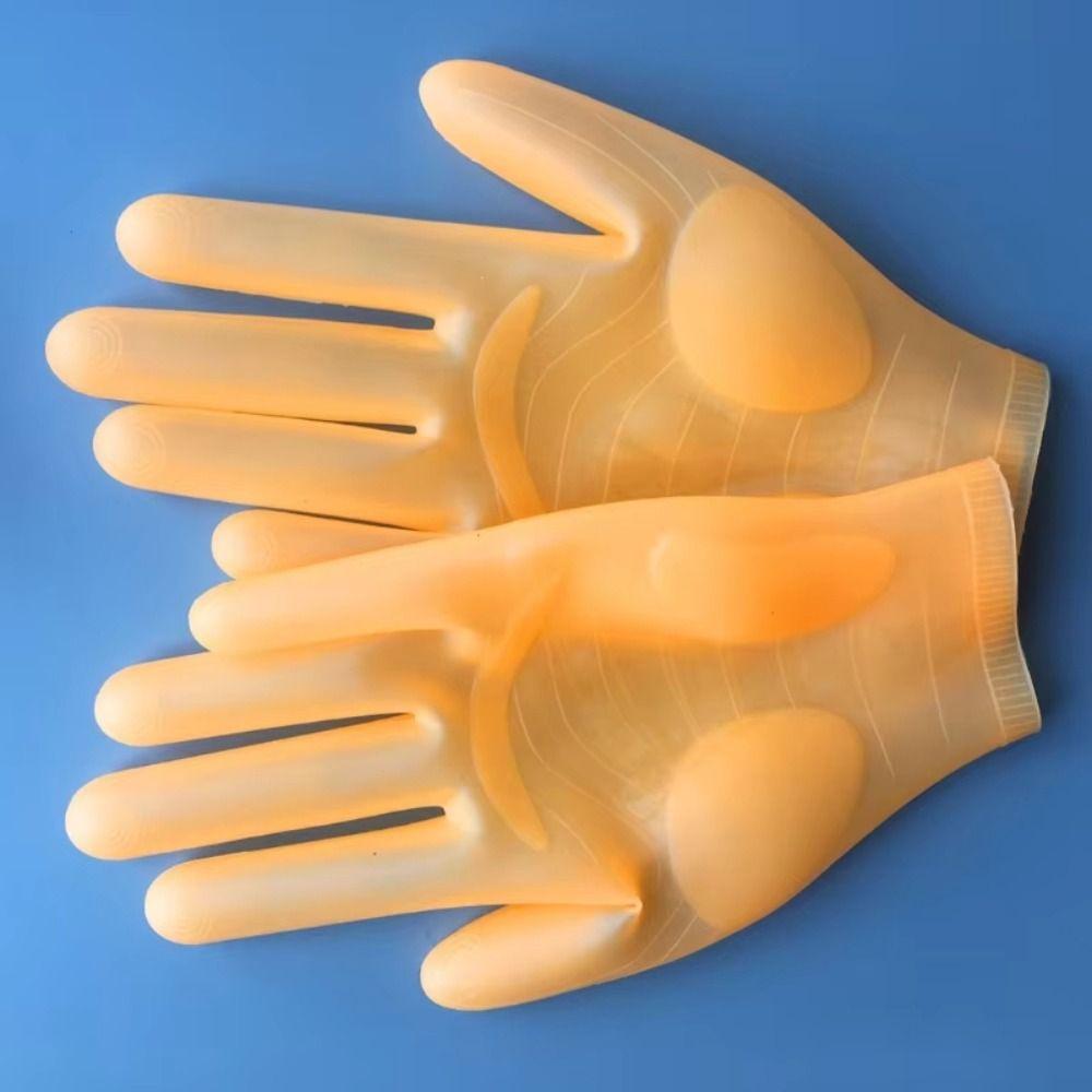 1Pair Reusable Moisturizing Gloves Waterproof Dishwashing Gloves Cleaning Gloves  Casting