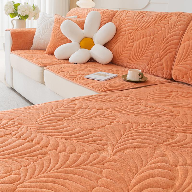 Winter Plush Sofa Cover Four Seasons Universal Non-Slip Cushion Three Seats One Art-Sofa All Wrapped Cover Universal Cover