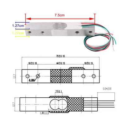 Digital Load Cell Weight Sensor + HX711 ADC Module Weighing Sensor for DIY Portable Electronic Kitchen Scale 1KG 2KG 5KG 10KG 20