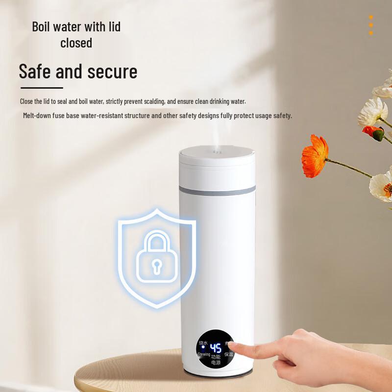 Portable Electric Travel Kettle with LED Display