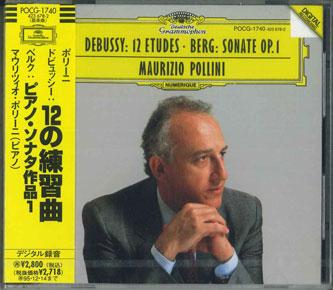 

CD MAURIZIO POLLINI - Debussy 12 Etudes Pour Le Piano / A POCG1740PO DEUTSCHE GRAMMO 1993 Japan Classical Used