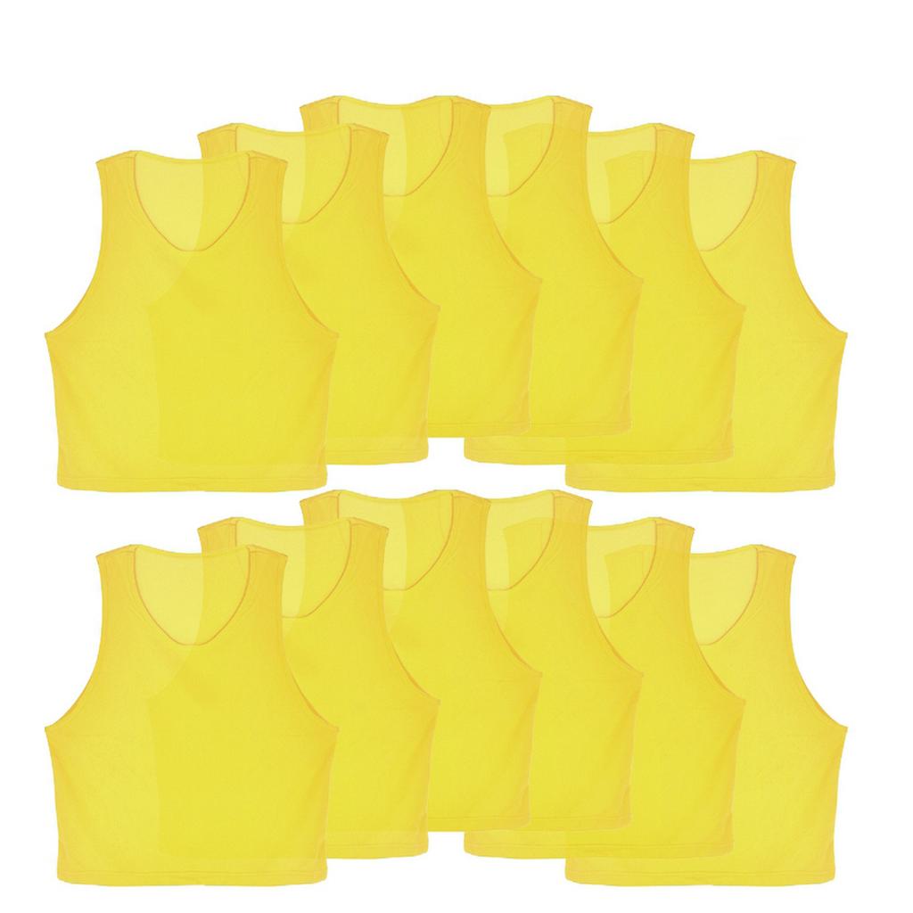 12pcs Kids Jerseys, Brthable Mesh Training Vests Fit for Youth Training, Quick Dry Football Shirts for Youth Football