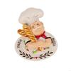 62KD Resin Chef Fridge Magnet Italian French Chef Figurine Statue Refrigerator Magnets Home Kitchen Restaurant Decorations