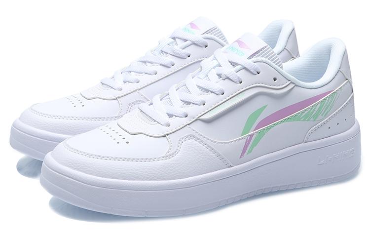 Li Ning Skateboard Shoes Women's Low Top White AGCR198-1