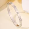 Fashionable Love Couple Opening Female Niche Light Luxurious High-end Love Heart Bracelet