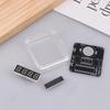 1Set Diy Electronic Watch Kit Led Digital Tube Display Creative Soldering Project Transparent Case Diy Kit (Without Battery)