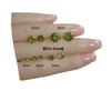 Orecchini Beixi in Argento Sterling S925 Verde Oliva: Orecchini a lobo per cartilagine che non sbiadiscono per orecchie forate.