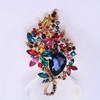 SKEDS Women Girls Luxury Rhinestone Large Size Pin Exquisite Fully Crystals Creative Women's Badges Banquet Brooch Jewelry