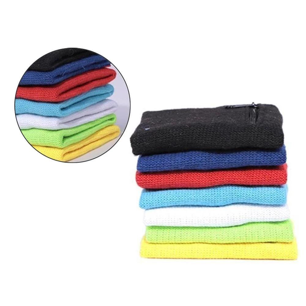 Wallet Sweat Band Breathable Running Wristband Zipper Wrist Pouch Wrist Purse Bag Arm Band Bag