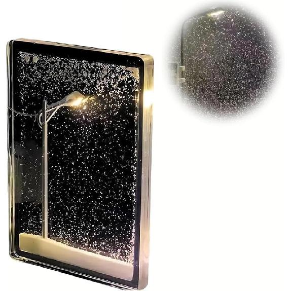 Ночной светильник «Снежный пейзаж» своими руками, ночной светильник «Снежный пейзаж» уличный фонарь, настольное украшение Санта-Клауса, фигурка снеговика, настольное украшение «Снежная ночь» 1