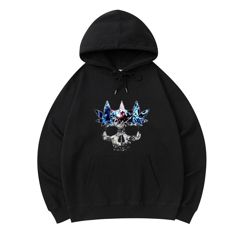 

300 GSM Men s Healthy Cotton Hoodies The Crown Print Premium Cotton Sweatshirt