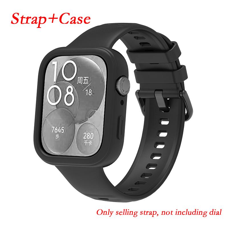 

Ремінець для Huawei Watch Fit 3. Силіконовий замінний ремінець для Huawei Watch Fit3. Новий ремінь-браслет Correa з чохлом Huawei watch Fit 3