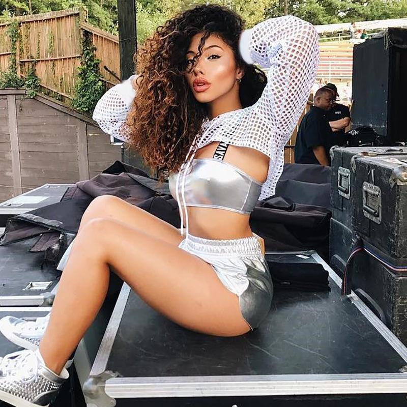 Women Mesh Sunscreen Top T-shirt Cover-Ups Tops